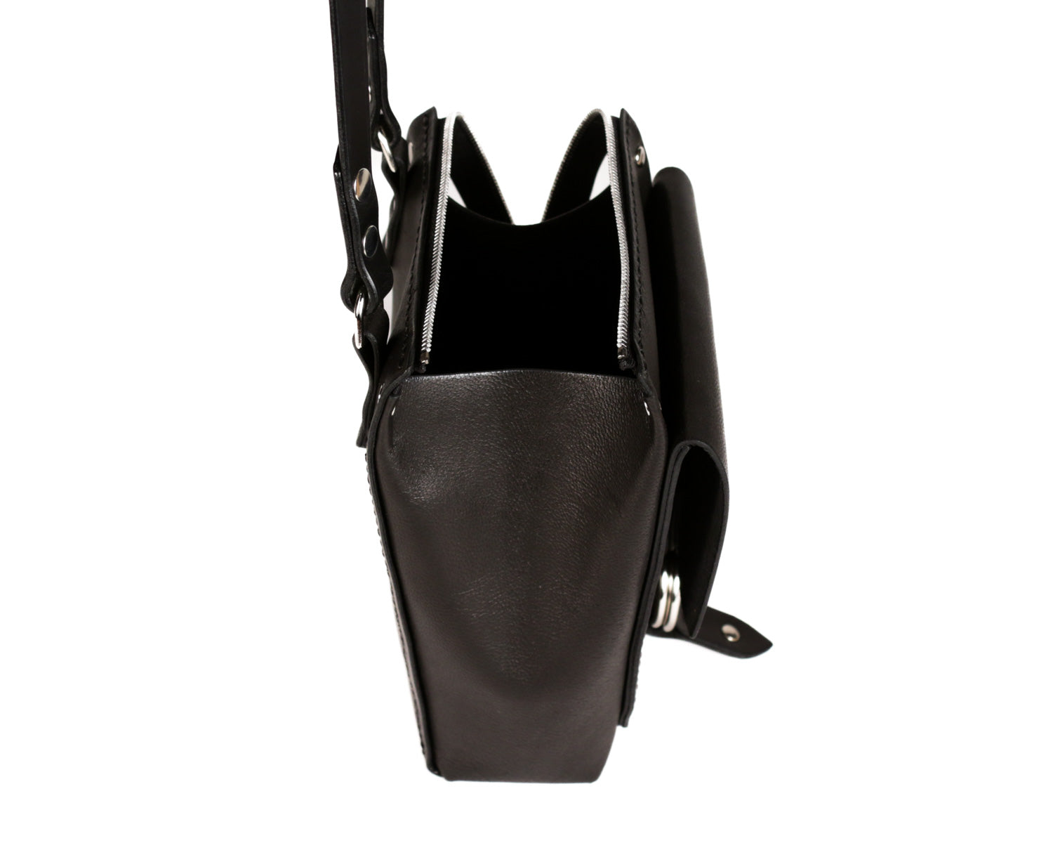 East Village Crossbody: Black Lambskin