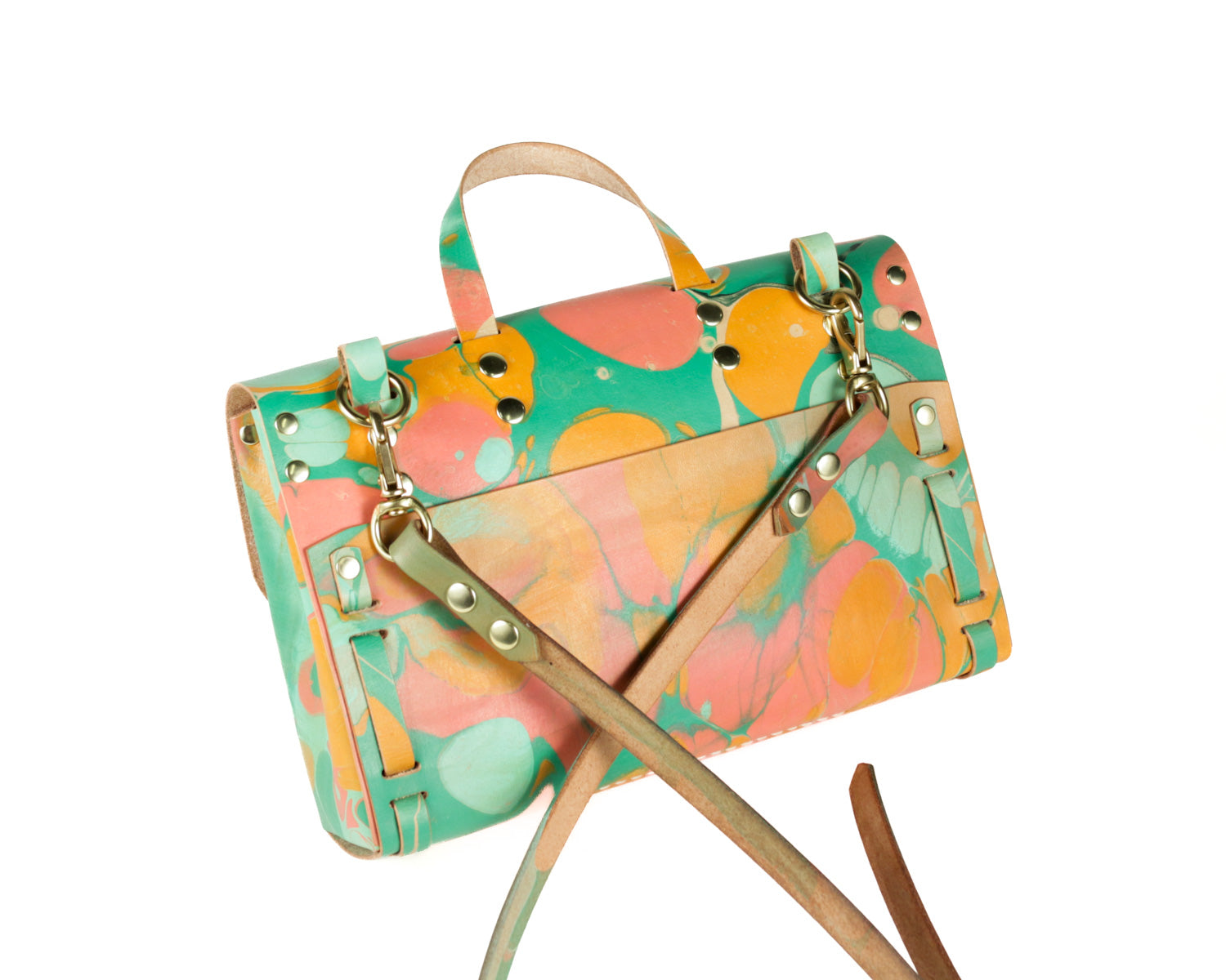 Small Satchel: Marble A