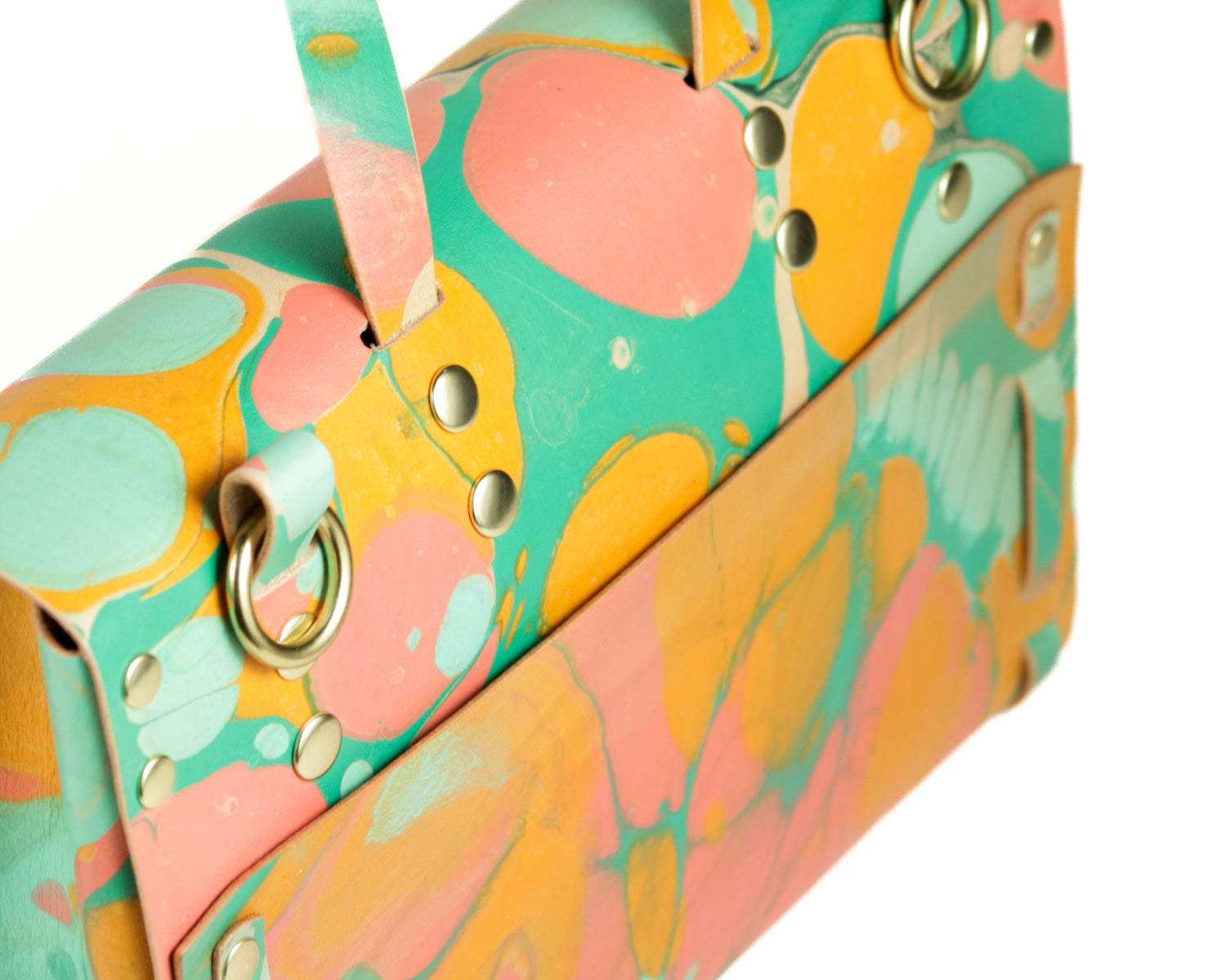 Small Satchel: Marble A