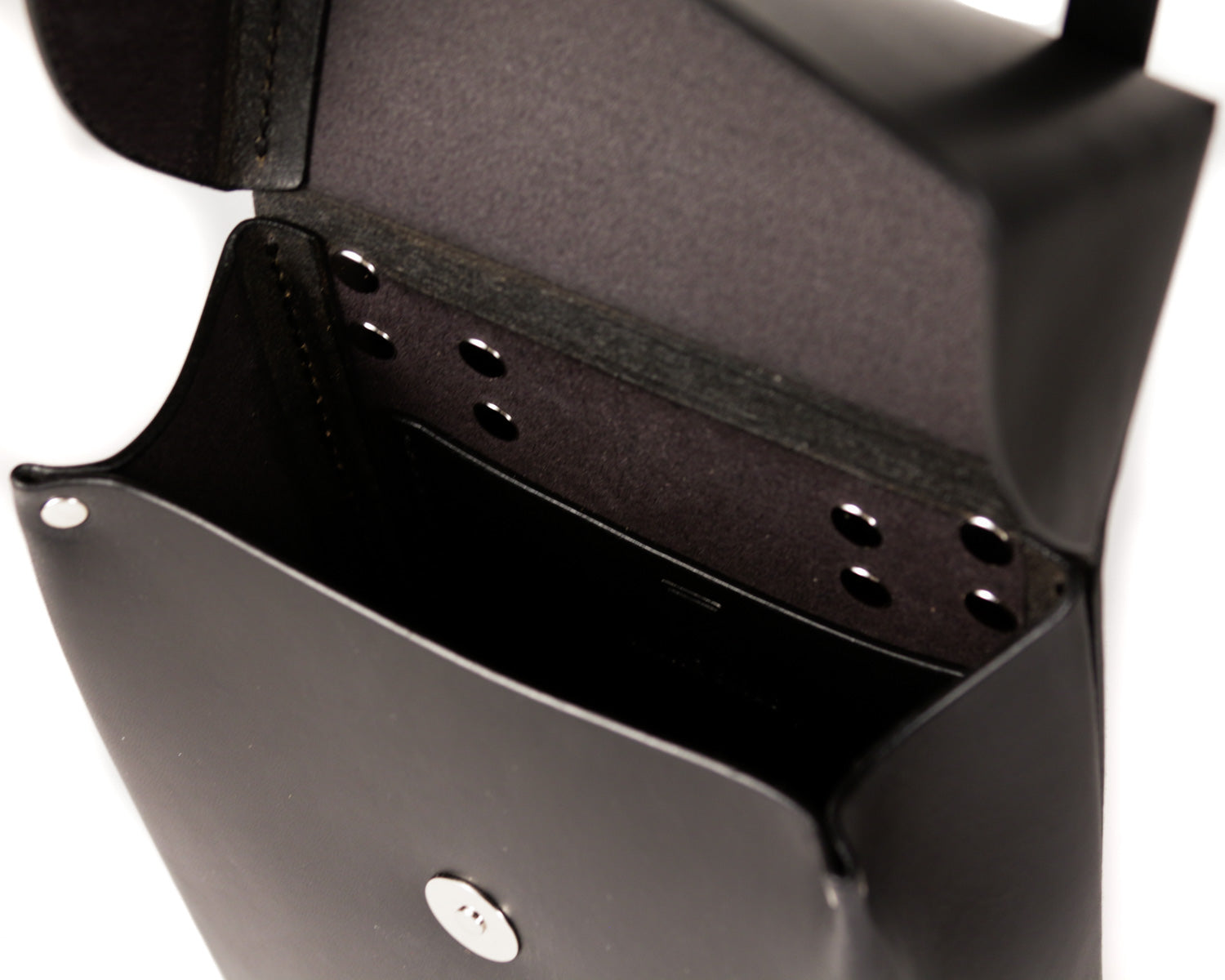 Hampton Mini Vertical Satchel: Black