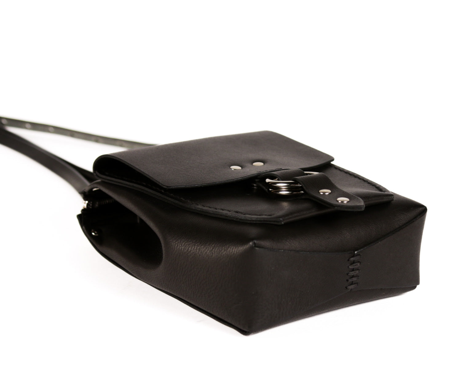 East Village Crossbody: Black Lambskin