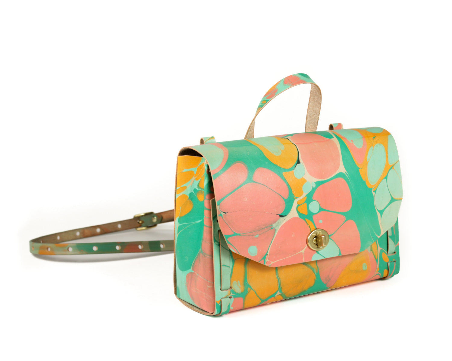 Small Satchel: Marble A