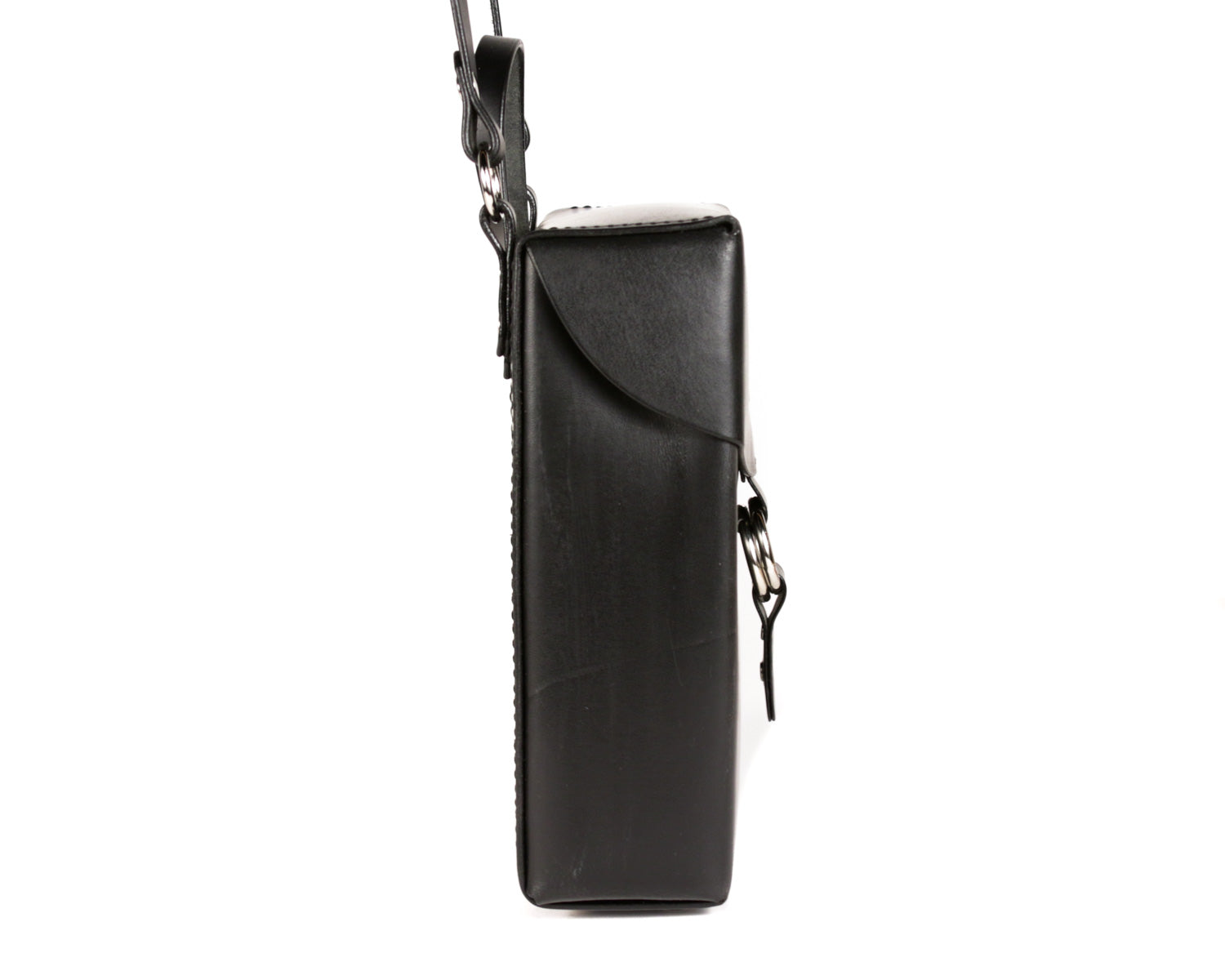 Hampton Mini Vertical Satchel: Black